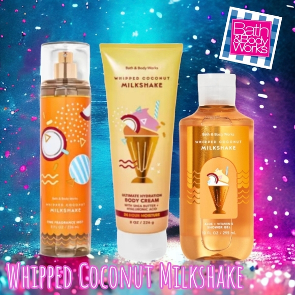Bath & Body Works Other - Bath & Body Works 3 Piece Whipped Coconut Milkshake Set